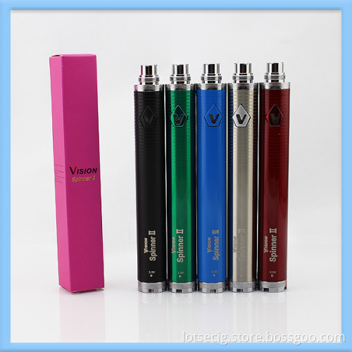 Lotstech High Quality E-Cig Variable Voltage Battery Vision Spinner II with 1600mAh Capacity Various Colors